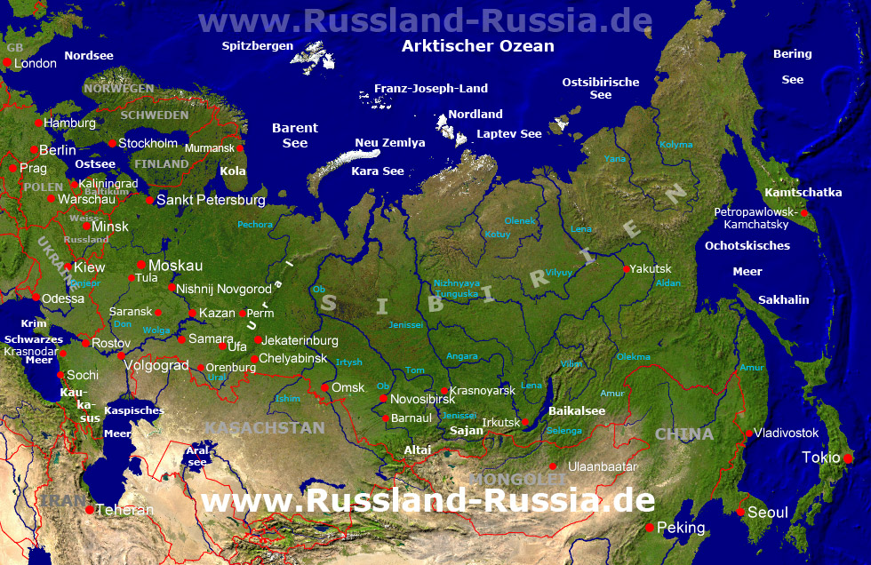Russlandkarte